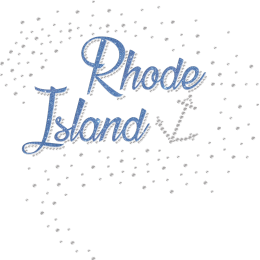 Blue Shining Rhode Island Glitter Rhinestone Iron On Designs